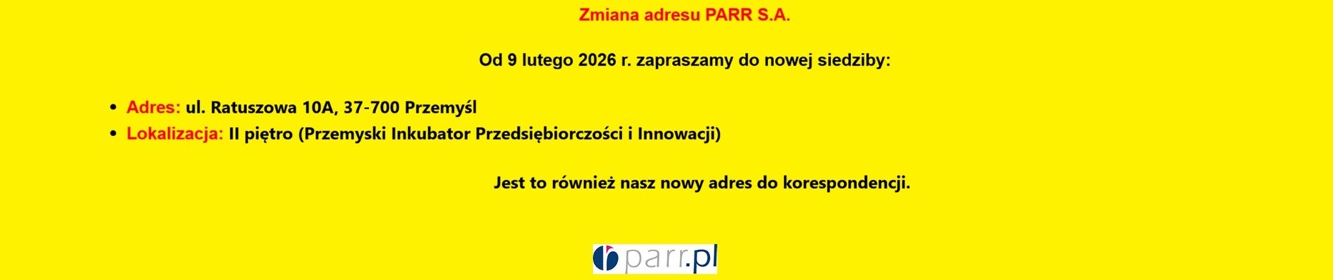 Przemyska Agencja Rozwoju Regionalnego S.A. Przemyska Agencja Rozwoju Regionalnego S.A.