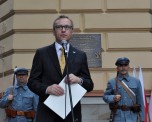 Uroczyste odsłonięcie tablicy upamiętniającej Przemyskie Orlęta 